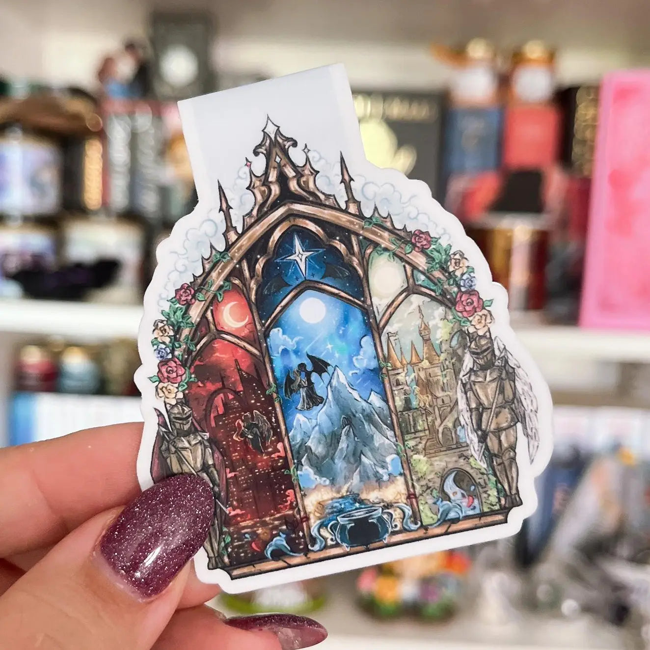 Värld Av Maas - Velaris, Terrasen, Lunathion - Magnetiskt Bokmärke