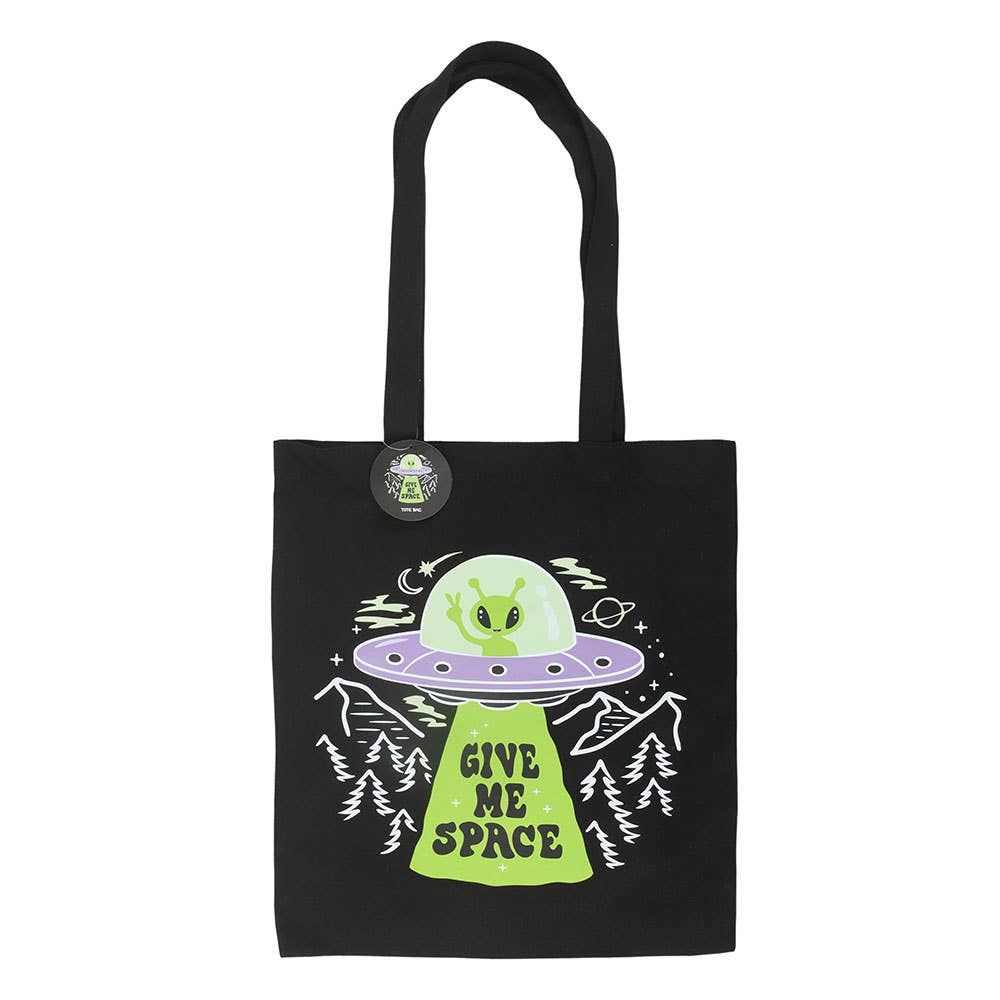 "Give Me Space" Y2K Alien UFO Tote-väska