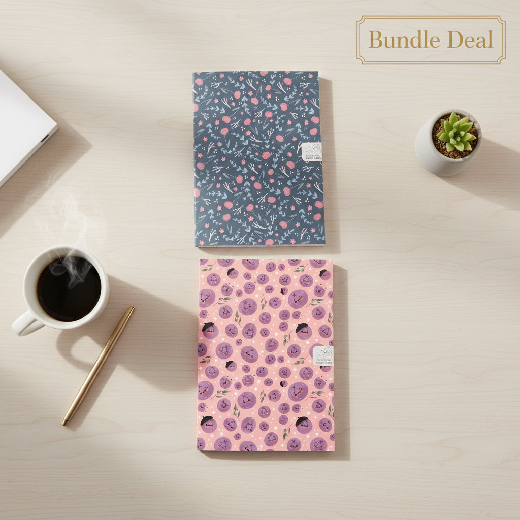 🫐🌸 Berry & Bloom Notebook Duo