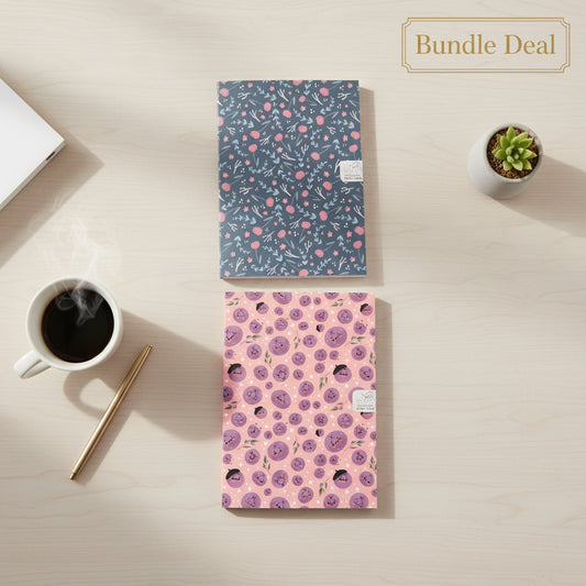 🫐🌸 Berry & Bloom Notebook Duo