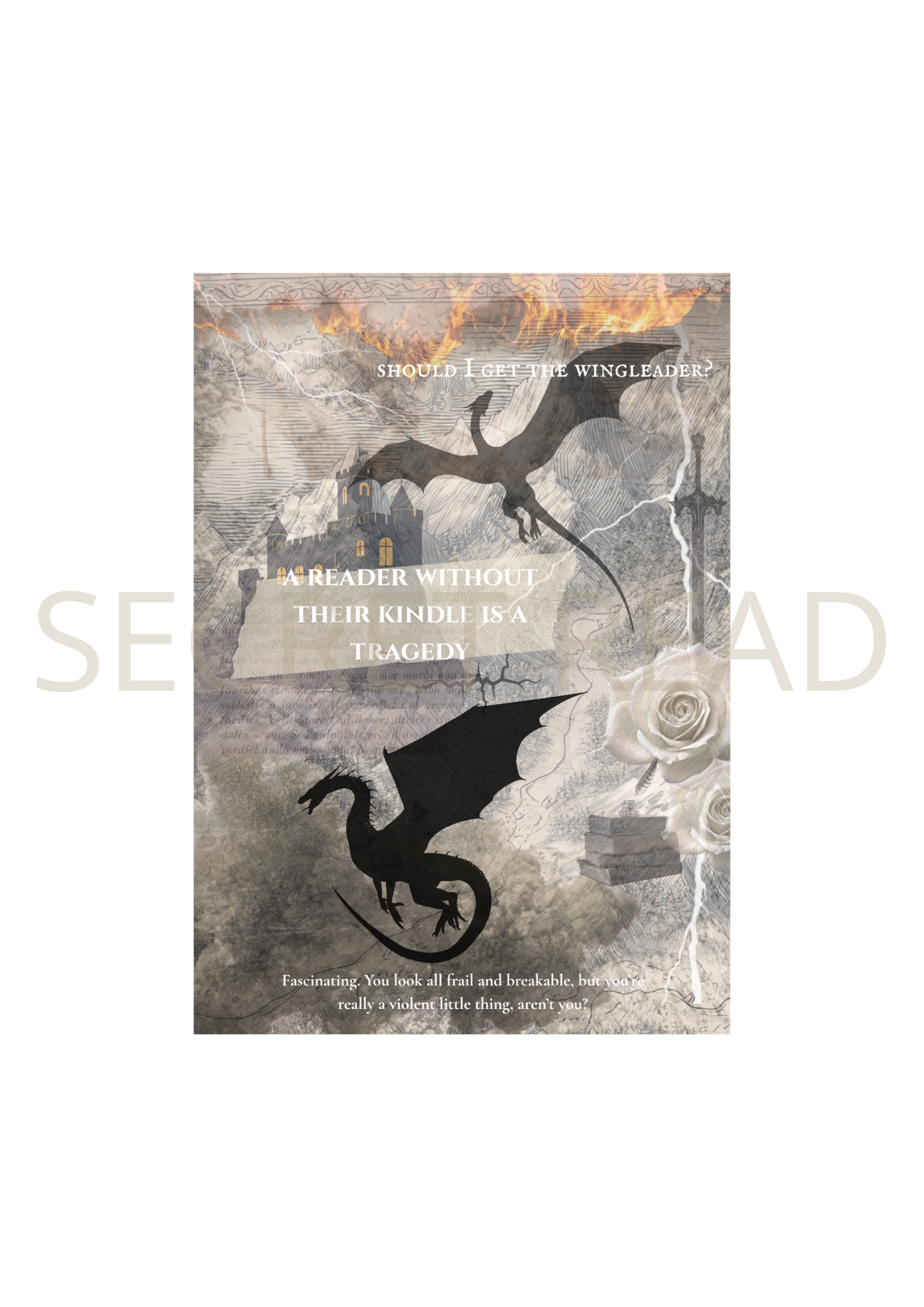 Kindle or Kobo Insert (Customizable)