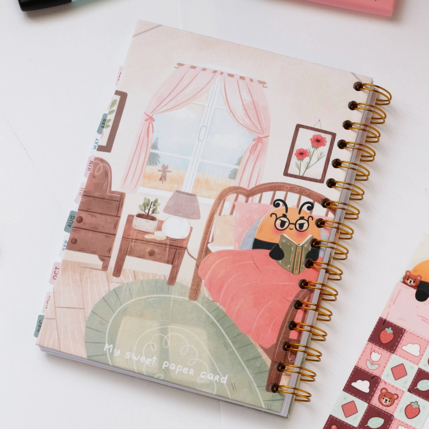 Grumbee läsjournal – Spiralbunden anteckningsbok