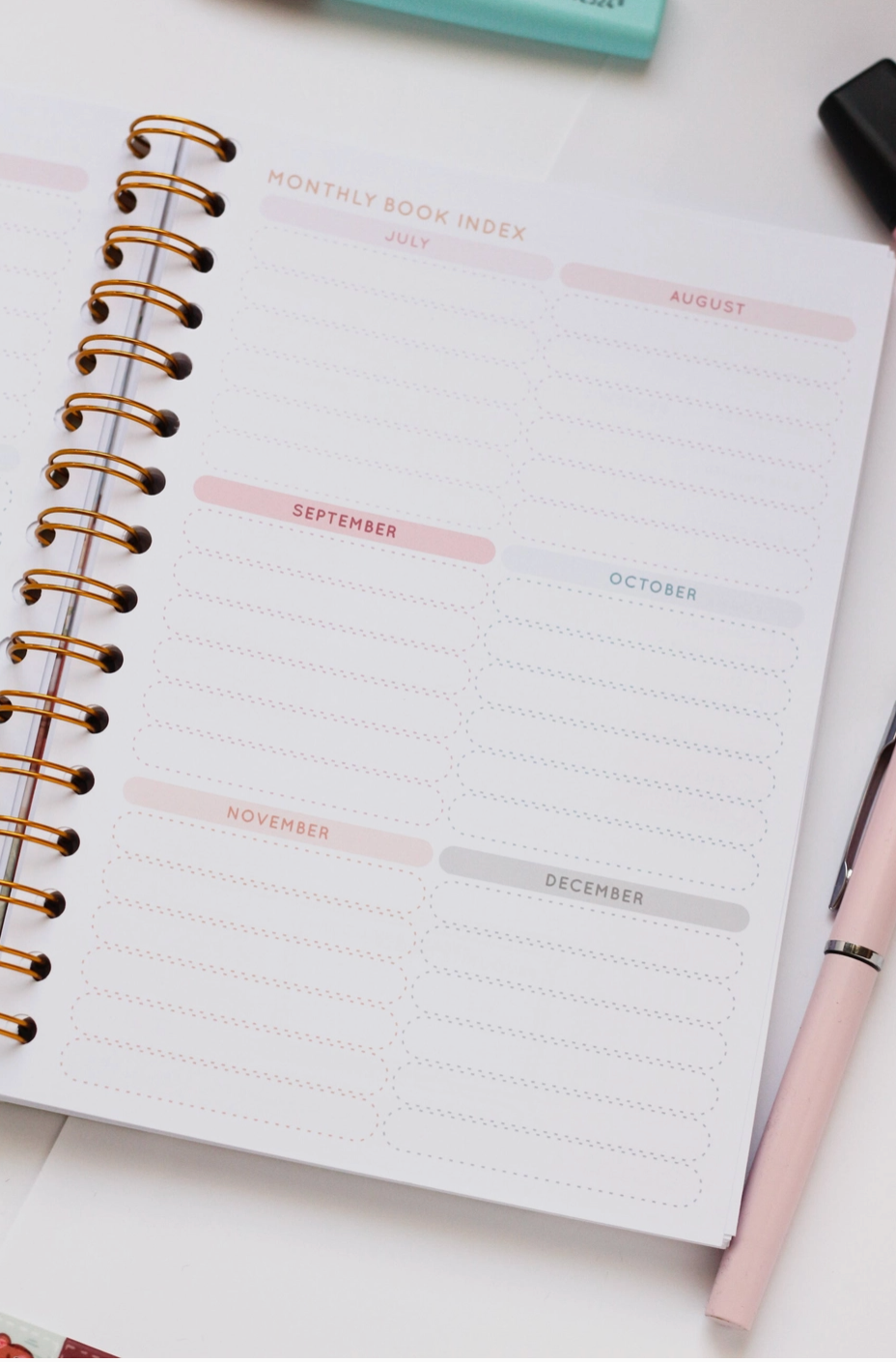 Grumbee läsjournal – Spiralbunden anteckningsbok