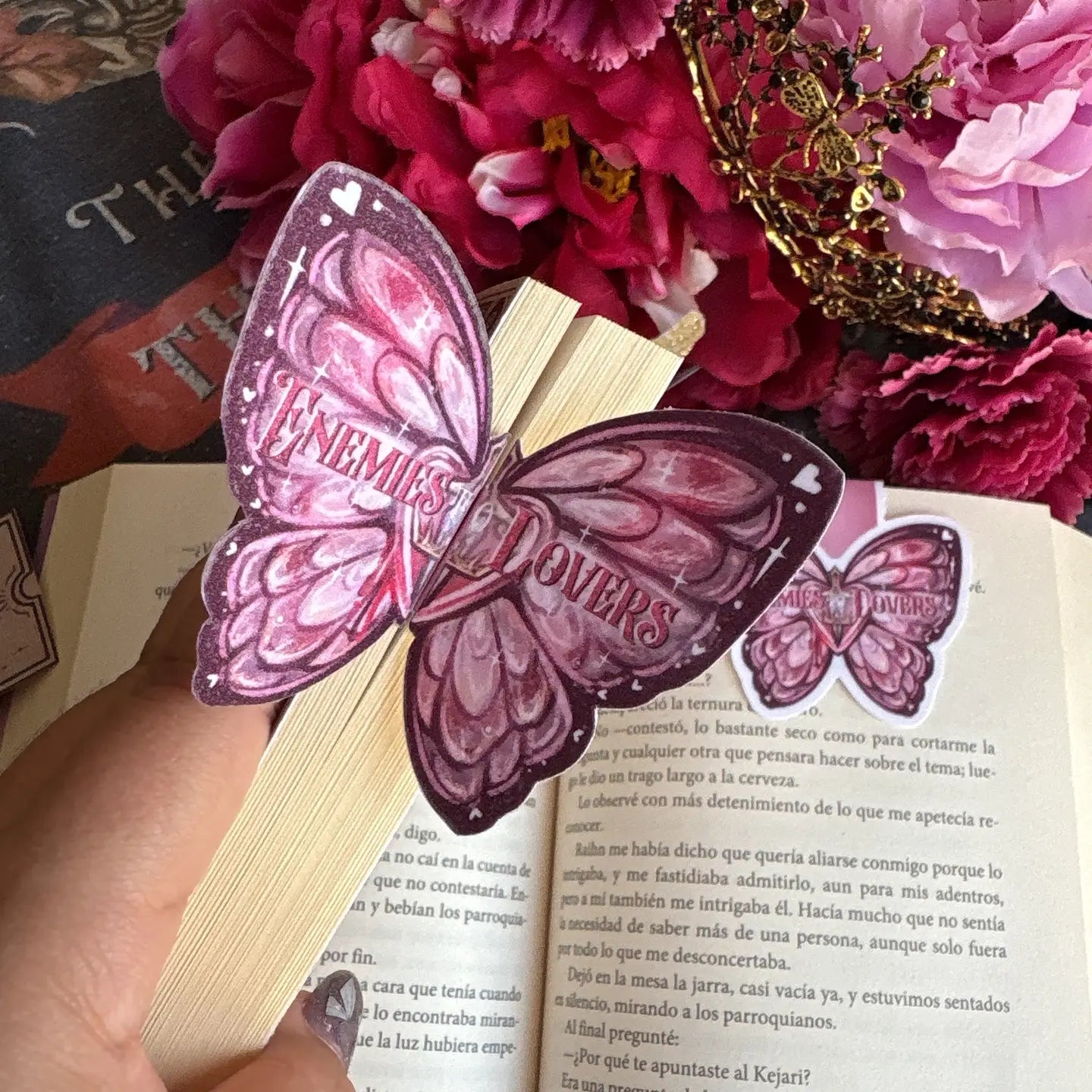 Fiender till älskare - Fjärilsglitter Bokmärke