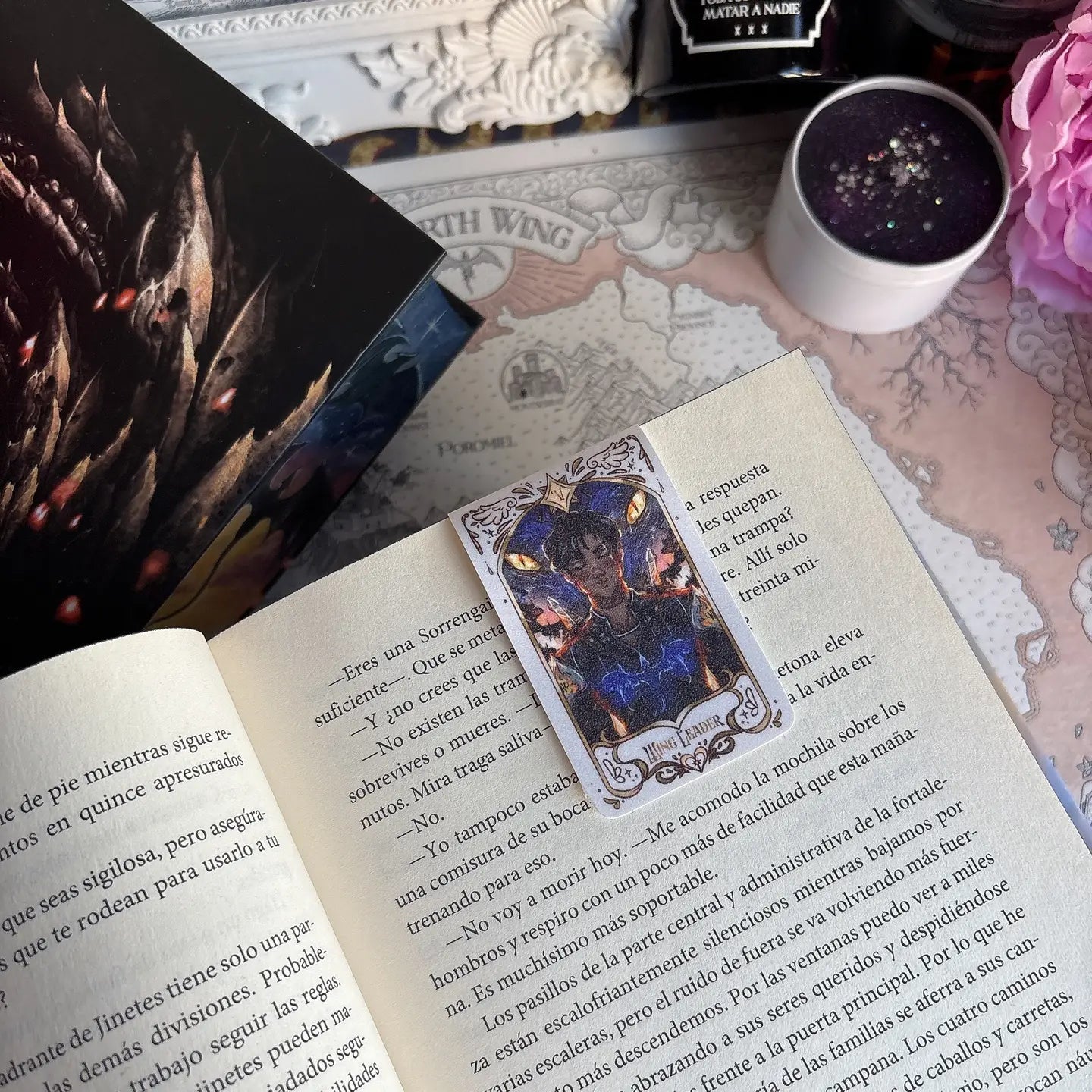 Xaden tarotkort med glittereffekt - Magnetiskt bokmärke